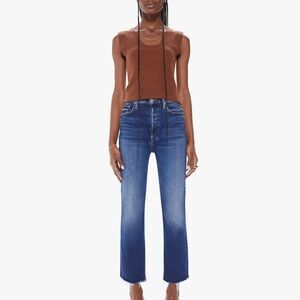 MOTHER Women's Straight Leg Jeans in Deep Blue